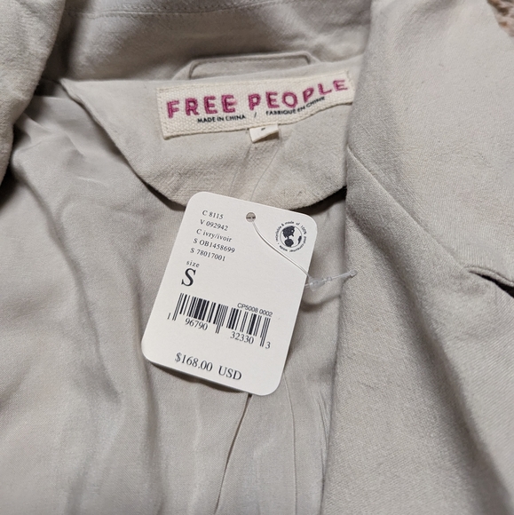 Free People - Cream Blazer - Picture 4 of 8